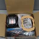 NAOEVO Flush Mount LED Pods, 5 Inch LED Driving/Off Road Lights Bar, White Red Strobe Emergency/Backup/Reverse led Pod Lights for Trucks ATV UTV with Memory Wiring Harness Kit(5 Modes)