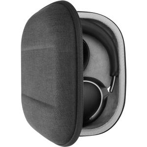 Geekria Shield Headphones Case Compatible with Bose QC Ultra II, QC 45/35 II Gaming and More, Replacement Hard Shell Travel Carrying Bag with Cable Storage (Dark Grey)