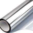 Filmgoo Window Privacy Film One Way Daytime Mirror Tint Treatments UV Heat Control Vinyl Stickers Sun Block Glass Paper Door Covering Reflective 23.6 Inch x 6.5 Feet Brown