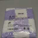 GRANNY SAYS Checkered Purple Bathroom Rugs, 32" x 20", Non-Slip Bath Mats for Bathroom, Plush Shag Absorbent Microfiber Ultra Soft Bath Mat, Cute Washable Rug for Tub, Shower, Bedroom (1'8" x 2'8" (Rectangular))