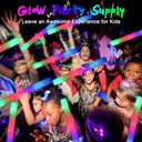 wellent 64 Pack Foam Glow Sticks, Bulk LED Foam Sticks, Foam Light Up Sticks with 3 Mode Colorful Flashing, Glow Party Supplies, Glow Sticks Bulk Party Pack for Wedding, Birthday, Concert, Halloween