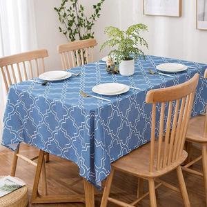 UFRIDAY Gray Square Tablecloth 52 x 52 Inch Spill Proof Grey Fabric Printed Table Cloth for Square Tables Waterproof Cloth Coffee Table Cover for Living Room