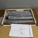 LAATOOREE Nightstand Set of 2, Small Bed Side Table with Arch Door, Mid-Century End Table with Wood Legs for Bedroom, Small Space (Black)