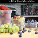 Zekii EXTRA THICK Deli Containers with Lids, [48Sets 16oz] Soup Containers w/Lids Airtight, Disposable, BPA Free, Takeout soup Cups, Meal Prep, Food Storage Containers with Measurements