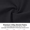 K-Swiss Men's Athletic Shorts with Zipper Pockets - Lightweight Gym Shorts with Drawstring for Running Workout Lounge Casual, Black, S