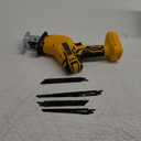 Cordless Reciprocating Saw Compatible With Dewalt 20V Max Battery(NO Battery), Power Recipro Saw,0-3000 SPM Variable Speed, Tool-free Blade Change, 4 Blades Kit for Wood/Metal/PVC Cutting