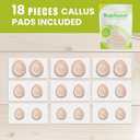 Bukihome Extra Thick Callus Remover,Felt Callus Pads,Protect Calluses from Rubbing on ShoesReduce Foot and Heel PainSelf-Stick Pedi CushionsPack of 18,Multi-Size