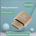 4K HDMI Dummy Plug, Virtual Monitor Emulator, Headless Display Adapter, EDID Emulator, Supports 4096x2160@60Hz, 3840x2160@60Hz, 2560x1440@60Hz for Windows, Mac, Linux Plug & Play 