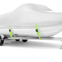 Boat Cover 2224 ft, Waterproof 900D Heavy Duty Boat Cover, PU Marine Grade Polyester Boat Covers 2224 ft, Fits Bass, VHull, TriHull, Runabout, Jon, Fishing, Trailerable, Beam Width 115 inch