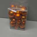 Christmas Ball Ornaments - 30pcs Shatterproof Christmas Ornaments Set Plastic Hanging Christmas Decorations for Xmas Tree Holiday Party Decor, 6 Styles in 4 Sizes (Orange)