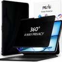 Peslv 4-Way Magnetic Privacy Screen for iPad Air 11 Inch (2024-2026, M2 M3 M4), Removable 360 Spy Private Filter, Anti Blue Light Glare Bubble-Free Easy Install Black Security Protector