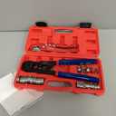 iCrimp Ratchet PEX Cinch Tool with Removing Function for 3/8-in, 1/2-in, 3/4-in, 1-in Stainless Steel Clamp, PEX Crimper with 20PCS 1/2-in, 10PCS 3/4-in PEX Clamps and Pipe Cutter- All in One