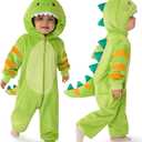 Spooktacular Creations Halloween Dinosaur Costume, Dragon Zip-up Hooded Jumpsuit for Halloween Costume Cosplay Themed Parties (18-24 Months)