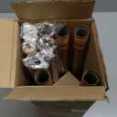 Long Wood Curtain Rods for Windows 72 to 144 Inch, Adjustable Decorative 1'' Heavy Duty Metal Curtain Rod with Modern Faux Wood Grain Finials, Rustic Farmhouse Bedroom Boho Drapery Pole