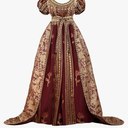 Regency Dresses for Women Empire Waist Rose Embroidered Rococo Ball Gown XXL