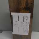 QEEIG Bathroom Floating Shelves for Wall - 15.7" Wall Mounted Shelf Over Toilet Farmhouse Home Decor Display Bookshelf Small 15.7 x 6.7 inch Set of 2, Rustic Brown (008-40BN)