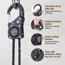 Ayaport Rope Tie Down Ratchet with Carabiner Clip 1/4" x 12' Rope Cord Tightener Heavy Duty Construction Kayak tie Downs for Tent, Tarp, Camping