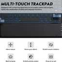 Trackpad Keyboard Case for Galaxy Tab S11 11 inch (SM-X730/SM-X736B), 7 Color Backlit, Magnetic Detachable Wireless Keyboard Leather Cover with S Pen Holder for Galaxy Tab S11 2025, Black