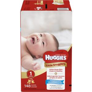 Baby Diapers Size 1 (8-14 lbs), 198ct, Huggies Little Snugglers Newborn Diapers
