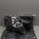 VEVOR 50 Pcs Flat-Front Chair Covers Polyester Spandex Stretch Slipcovers for Wedding Party Dining Banquet, Black