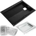 Uniflasy 69804 Grease Tray with 67047 Catch Pan for Weber Spirit 300 Series Gas Grills,Spirit E310 E320 E330 S310 S320 S330 Grills,Drip Tray with 10 Pack Aluminum Foil Liner,Replace Weber 69804 67047