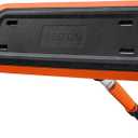 AstroAI 47.2 Inch 2-in-1 Snow Brush for Car Snow Broom and Detachable Ice Scraper with Non-Abrasive Silicone Head for Cars, Trucks, SUVsOrange-Black