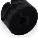 SWISSELITE Foot Elevation Pillow Ankle Heel Protector Wedge Foot Support Cushion Anti-Bedsore Zipper Removable Cover Sleeping Rest - Nursing Cushion for Recovery (Small Black)