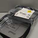 Sanwuta 6 Pcs Clear Hard Zipper Case Plastic Zipper Pouches Transparent Makeup Bag Pencil Case Pouches Toiletry Diaper Bag for Travel Toy Storage Organizer Bins(Black,7.87 x 5.9 x 2 Inch)