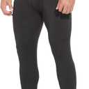 SS COLOR FISH Men Compression Pants Athletic Baselayer Workout Legging Running Tights for Men (Black, XL)