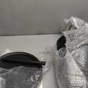 Side Coffee Table Set, Living Room Small Round End Table, Metal Nesting Tables Pedestal Tables Sofa Side and Bedside Console Table, Matt Black (Black)