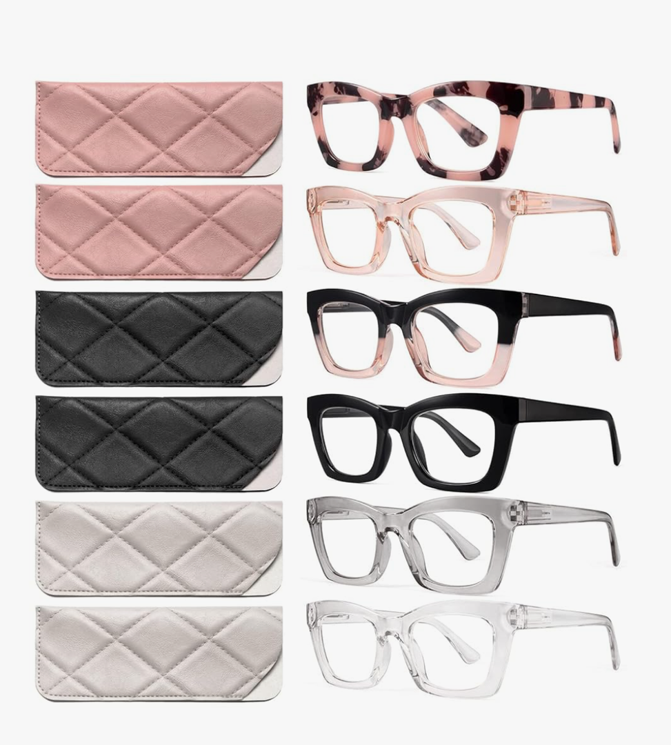 CCVOO Stylish Reading Glasses for Women, Eyeglasses, Blue Light Readers for Women, Computer Eye Glasses, Cheaters
Amazon's ,+1.5