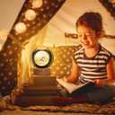 3D Galaxy Crystal Ball Night Light for Gifts with Colorful LED Light Base, Color Changing Light with Remote as a Birthday Gift for Teens Boys and Girls, Moon Model