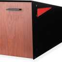 Ilyapa Modern Mailbox Post Mount - Large Mailbox for Outside - Black Metal Mail Box - Powder Coated Steel - All Weather Resistant