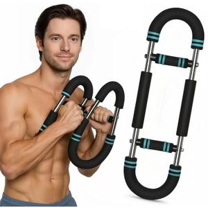 Twister Arm Exerciser,40-110lb Adjustable Chest Workout Equipment, Forearm Triceps Chest Enhanced Exercise Strengthener,Portable Detachable Upper Body Fitness Machine for Home and Gym