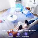 Portable Air Conditioners, 2500 CFM Swamp Cooler with 6.87 Gal Water Tank, 3-Speed Fan, 25 DB Evaporative Air Cooler with 16 FT Remote Control, 120Oscillation, 7.5H Smart Timer, 4 Ice Packs (Gray)