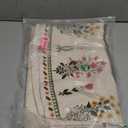 ISAENNE Designer Vintage Linen Floral Small Round Tablecloth,Fall Colorful Modern Table Cloth,Anti-Wrinkle Decor Tablecloths for Dining Thanksgiving Kitchen Christmas,Diameter 55"-Bertina E