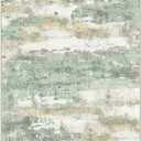 BEIMO 3x5 Rugs for Entryway Entrance Kitchen, Machine Washable Modern Abstract Soft Area Rug, Low Pile Indoor Floor Carpet with Non Slip Backing, Light Green/Cream