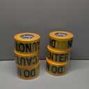 Yellow Caution Do Not Enter Tape 6 Pack 3 inch X 1000 feet, Barricade Tape Bulk Bright Yellow with a Bold Black Print for High Visibility, Tear Resistant Design