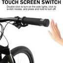 Bicycle Handlebar Grips with LED Lights  USB-C Rechargeable, Universal 22mm Fit, Touch Control & 12 Light Modes for Night Riding | Shock-Absorbing Silicone Design