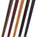 S-03063 Chopsticks Dishwasher-Safe, 8.9 inches (22.5 cm), 5 Pairs Set, For Visitors, Dyed Wood Natural, Made in Japan (Braun)