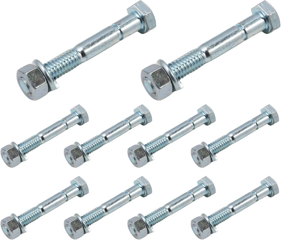 70060-01338 Snowblower Shear Bolts (5/16" x 2-1/4") 10 Pcs Compatible with Kubota Front Snowblower BX2750D Models Fits B2781B B2782B F5210B F5220A F5220B