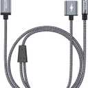 CableCreation USB C to 3.5mm Audio Cable with USB Charging Cable, Car Aux Cable, Type C to Aux Jack Headphone Car Stereo with 18W Charge for iPhone 16 15 Pro Max Plus, Galaxy S24/S23+, Pixel 9/8/7+