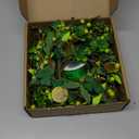 6 Pcs St. Patrick's Day Hanging Wreaths for Cabinets with Green Shamrock Clovers Gold Coin Artificial Mini Candle Rings Wreath for Home Kitchen Front Door Window Porch Wall Wedding Decor