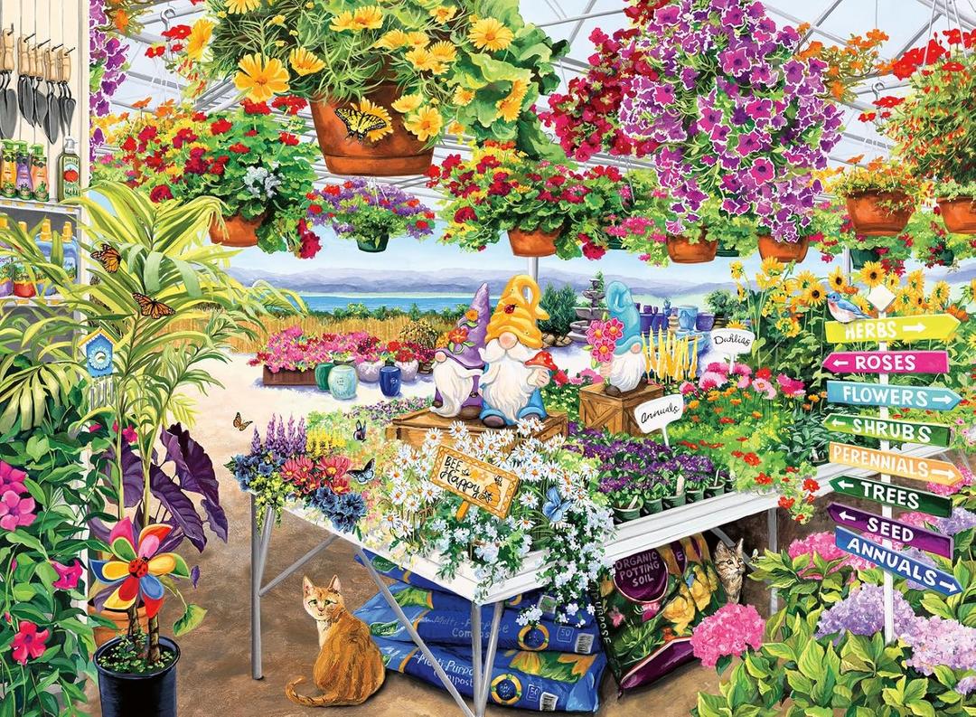 Ravensburger Glorious Garden Center 500 Piece Jigsaw Puzzle | Great Gift for Puzzlers | Premium German Craftsmanship | FSC Certified Sustainable Wood