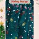 Toddler Girl Christmas Tutu Dress Gilding Printed Sleeveless Layered Tulle Outfit 2-5T (Green)