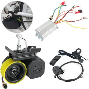 BAIZIFU DIY Electric Bike Conversion kit 250W Brushless Motor and Controller,Electric Bike Booster kit Waterproof Ebike Conversion Kit Friction Drive Bicycle Kit