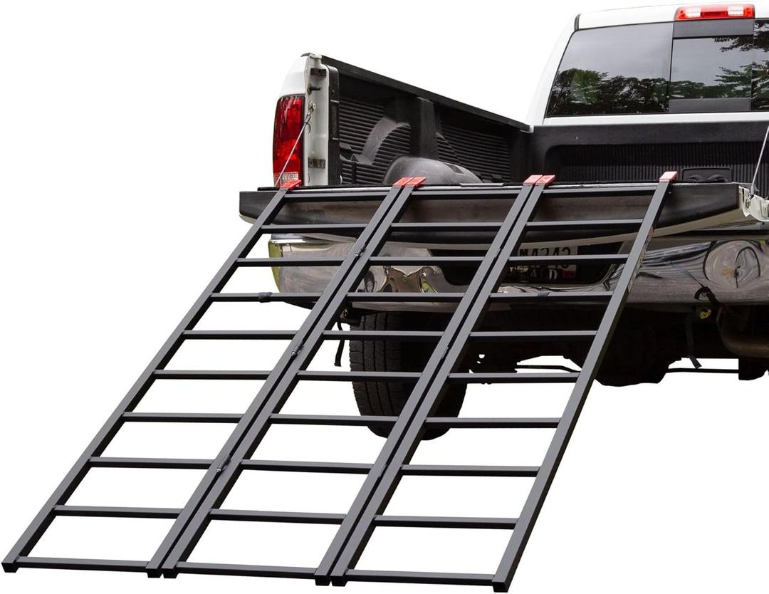 Black Widow ATV Ramp Multi-Folding Steel 1,000 lb. Capacity for Trucks and Trailers