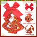 3 x 2 Pcs Crystal Mini Christmas Tree Decor 4.5" Christmas Tree Figurine Tabletop Decor Red Green Crystal Sequin Xmas Table Centerpiece Resin Xmas Gift Ornament for Holiday Party Fireplace Craft