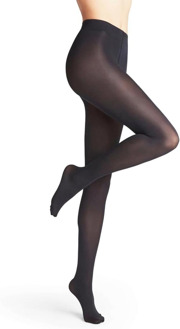 5 x 40D Semi-Sheer Tights Rip-Resistant, High-Waist, Breathable & Elegant Pantyhose, Black Sheer Tights for Women - Size XL (XL)