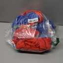 Onesie Pajamas Unisex Adult for Women Men Animal Costume Cute Onesies Flannel Cartoon Cosplay Halloween Sleepwear (Large, Blue/Red)